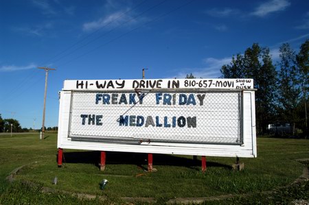Hi-Way Drive-In Theatre - Marquee (newer photo)